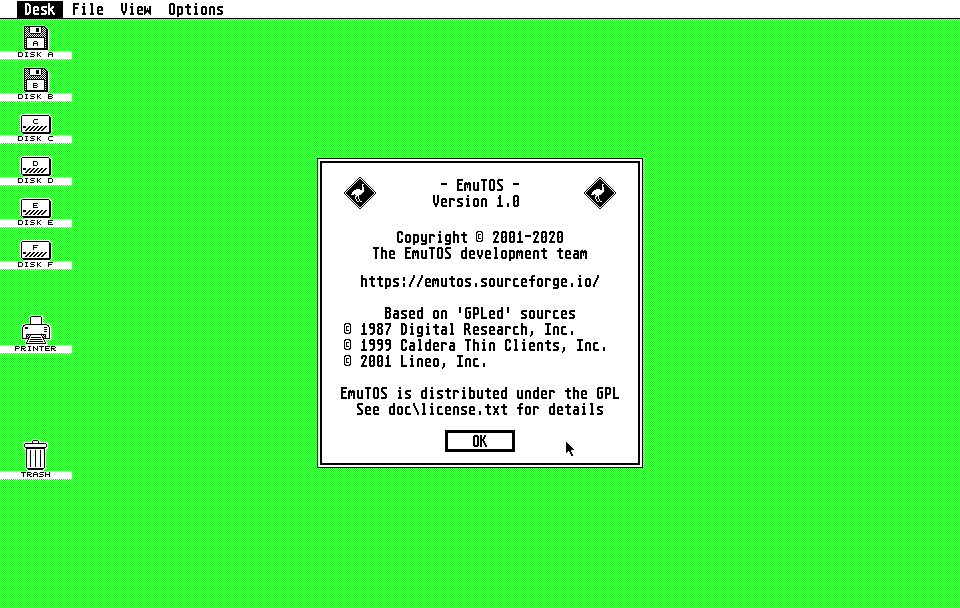 EmuTOS — Free operating system for Atari ST, and more, https://emutos.sourceforge.io/